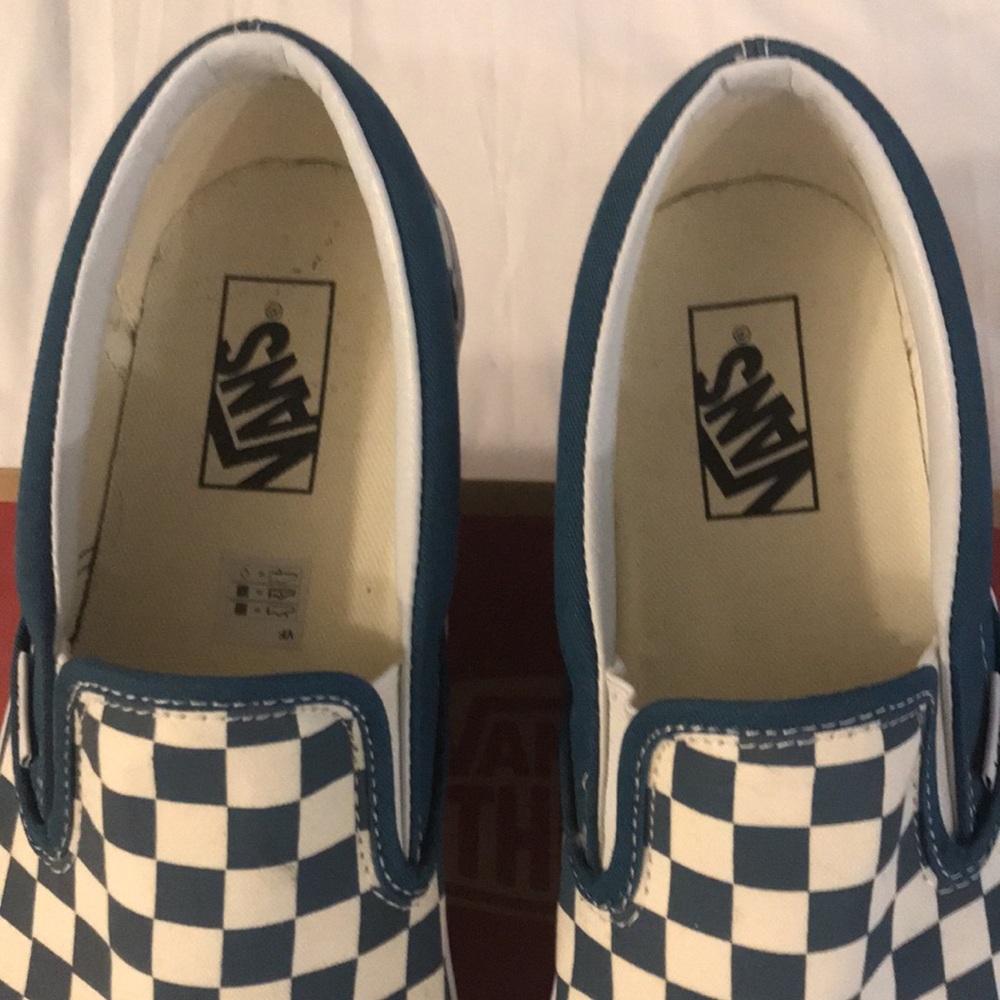 Vans Classic Slip-On Men's Shoes - Corsair Checkerboard - Picture 7 of 11